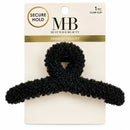 Must Have Beauty Black Fur Claw Clip 1pc