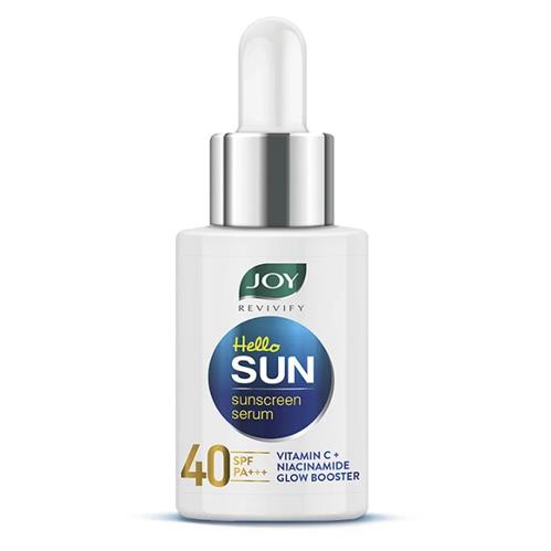 Joy Revivify Hello Sun Vitamin C+ Niacinamide Glow Booster Sunscreen Serum SPF40 30ml