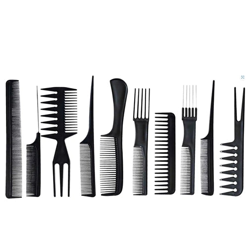 Eden 10pc Comb Set - Black