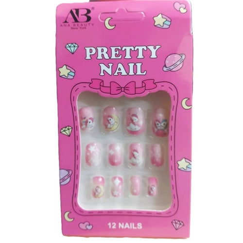 Ana Beauty Pretty Nail Press On Nails - 12 Nails