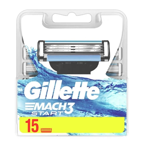 Gillette Mach3 Start Replacement Razor Blades, 15 Refills