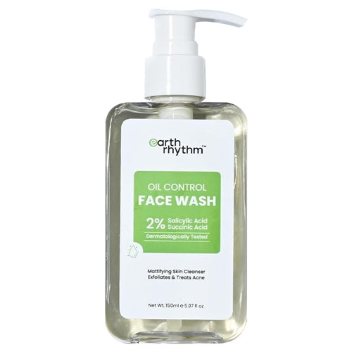 Earth Rhythm Oil Control Face Wash With 2% Salicylic Acid 150ml