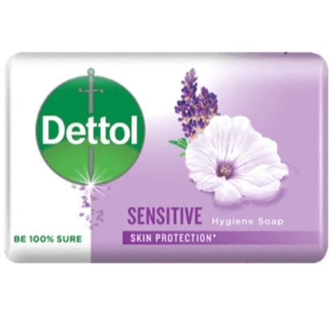 Dettol, Sensitive Skin Protection- Anti-Bacterial Soap 100g