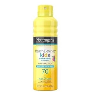 Neutrogena Beach Defense Kids Sunscreen Spray Broad Spectrum 6.5oz, SPF 70