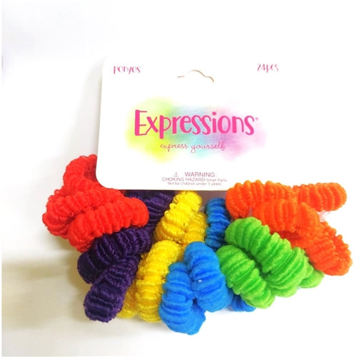 Expressions 24pcs Bright Coloured Ponyos