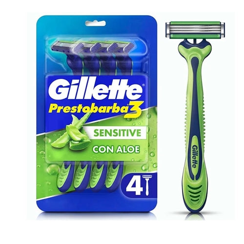 Gillette Prestobarba 3 Sensitive - 4 pcs
