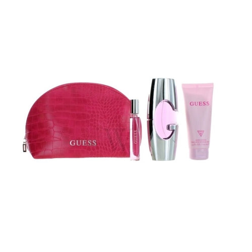 Guess Pink Gift set W/Pouch For Women
