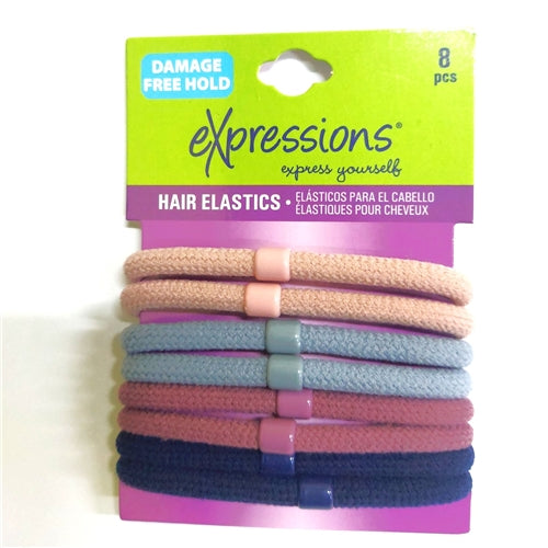 Expressions 8pc Hair Elastics With Bead