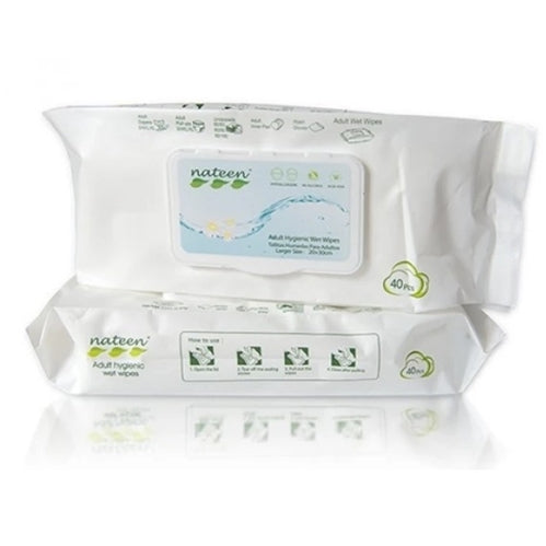 Nateen Adult Hygienic Wet Wipes 40's