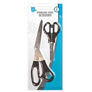 Stainless Steel 2 Pack Carded Scissors