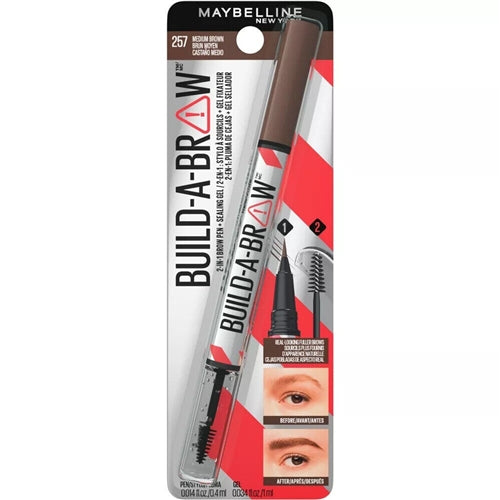 Maybelline Build-A-Brow 2-in-1 Eyebrow Pen & Sealing Eyebrow Gel - 0.05 fl oz.