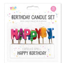 Happy Birthday Candle Set - 13 Piece