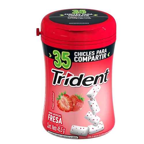 Trident Bottled Chewing Gum, 35pcs