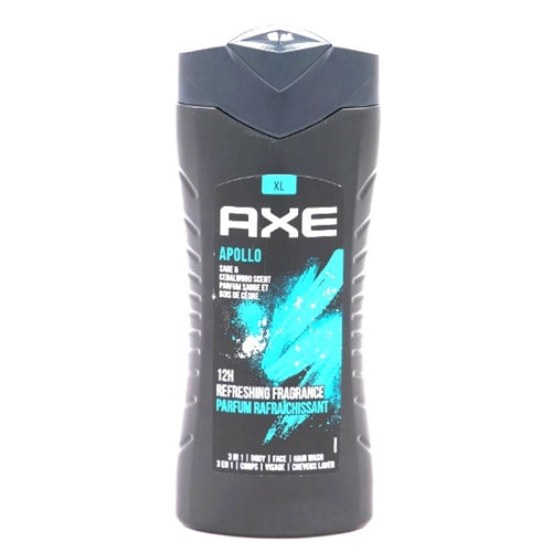 Axe 3 In 1 12H Shower Gel For Men 400ml - Apollo