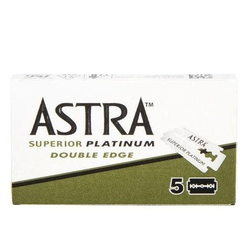 Astra Superior Platinum Double Edge De Razor Blades 5 Blades