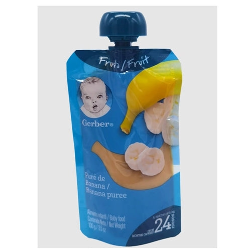 Gerber 24 Months Baby Food Pouch 100g - Banana