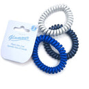 Glamour 3Pc Large Colored Plastic Hair Coils