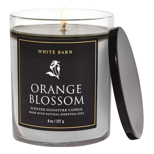 Bath & Body Works White Ban Orange Blossom Single Wick Candle 227g