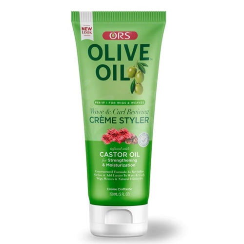 Ors Olive Oil Fix-it No-grease Creme Styler Infused With Castor Oil For Strengthening & Moisturization 5.0 Oz