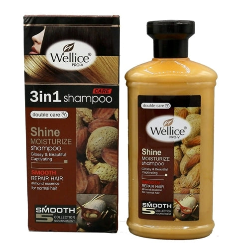 Wellice 3 In 1 Shine Moisturize Shampoo 400g