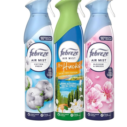 Febreze Air Mist Air Freshener, Water Based Formula 185ml