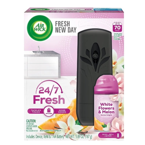 Air Wick Automatic Air Freshener Spray Starter Kit 1 Refill, Summer Delights