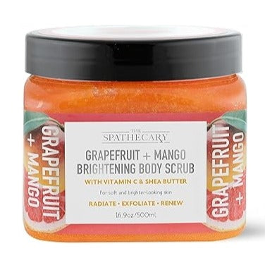 The Spathecary Grapefruit + Mango Brightening Body Sugar Scrub 21 oz