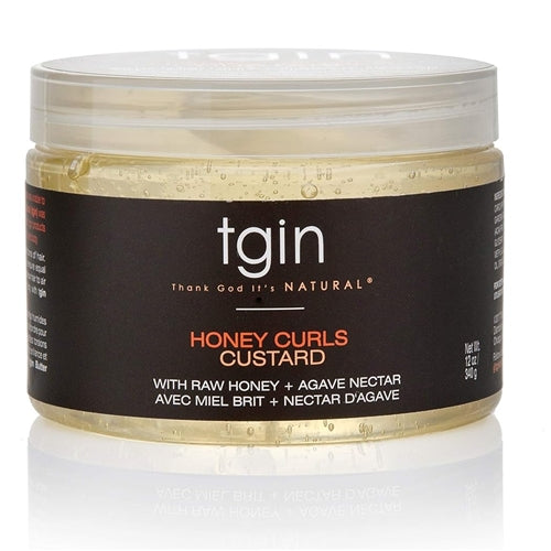 TGIN Honey Curls Custard - 12 Oz - For Natural, Dry, Curly, Damaged Hair