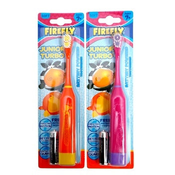 Firefly Junior Turbo Battery Powered Toothbrush Electric Pink Soft 3