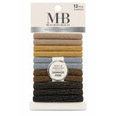 Must Have Beauty Glitter Pony Holders 12ct