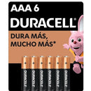 Duracell Copper Black AAA Alkaline Battery - 6 Pack