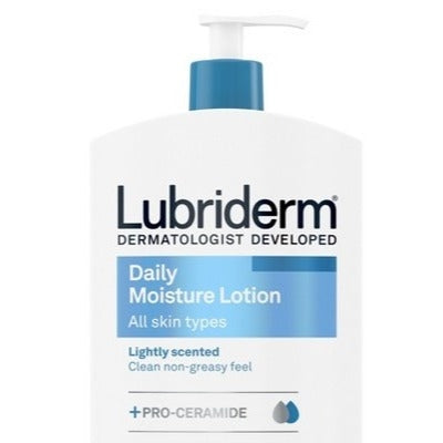 Lubriderm Daily Moisture Hydrating Body and Hand Lotion, Lightly Scented 10 fl oz