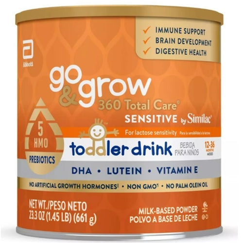 Similac Total Care 360 Go & Grow Sensitive Non-GMO Powder Toddler Formula - 23.3oz
