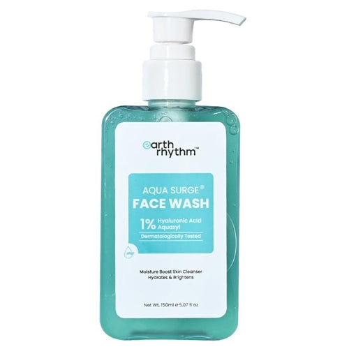 Earth Rhythm Aqua Surge Face Wash, 1% Hyaluronic Acid Aquaxyl 150ml