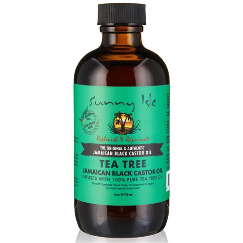 Sunny Isle Jamaican Black Castor Oil with Tea Tree Oil 4 Fl Oz