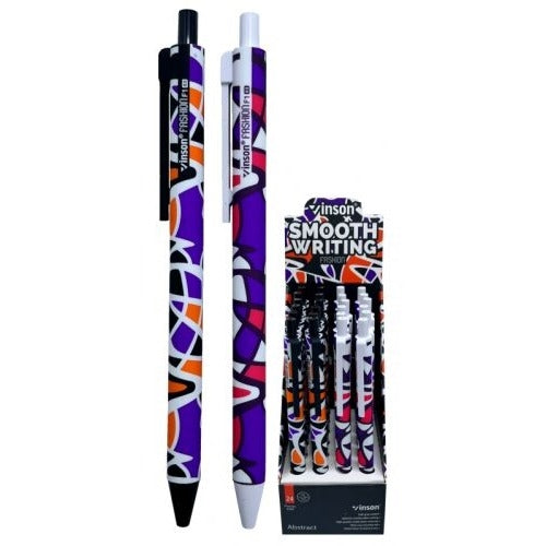 Vinson Abstract Smooth Writing Gel Oil Ball Pen, Single