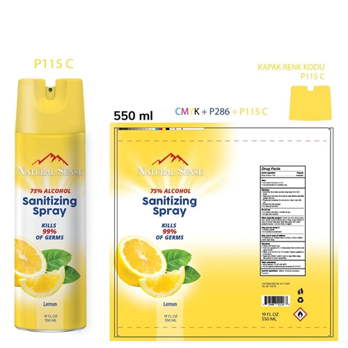 Natural Sense 75% Alcohol Sanitizing Spray 19oz