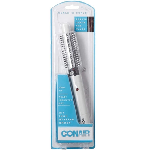 Conair Curls N Curls Hot Styling Brush, White. 3/4 Inch