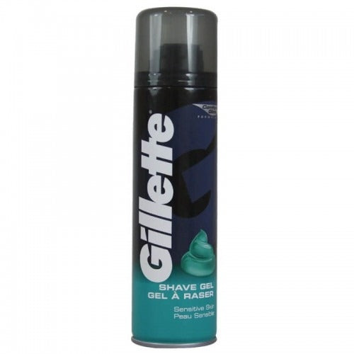 Gillette Sensitive Men's Shaving Gel, Original Scent 200ml