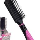 Glamour Flat  Hair Brush - Pink & Black