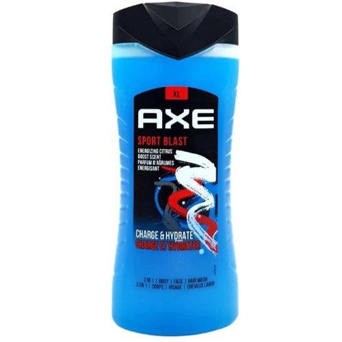 Axe 3 In 1 12H Shower Gel For Men 400ml - Sport Blast