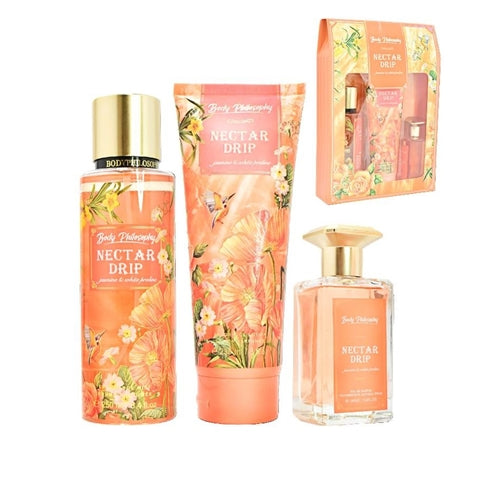 Body Philosophy Nectar Drip Fragranced & Body Care 3pc Set