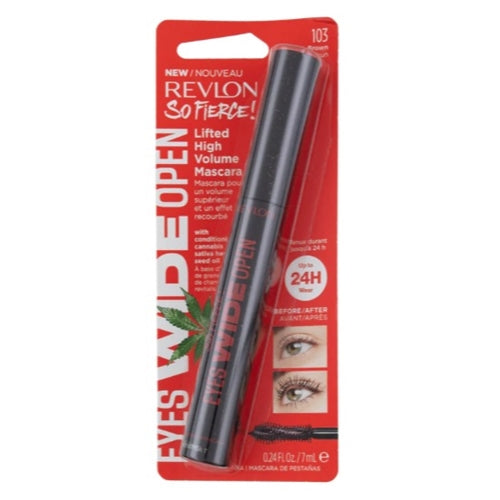 Revlon So Fierce! Eyes Wide Open Mascara, 103 Black Brown, 0.24 fl oz.