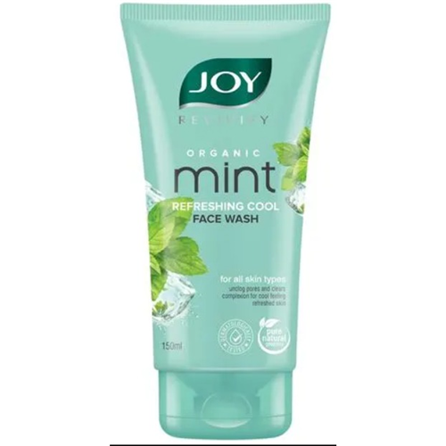 Joy Revivify Organic Mint Refreshing Cool Face Wash, 150 ml