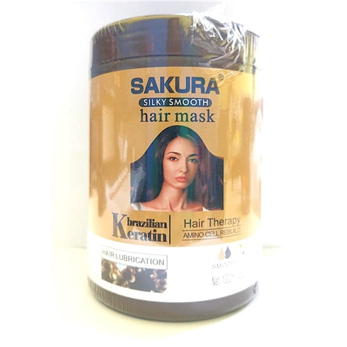 Sakura Brazilian Keratin Silky Smooth Hair Mask 1000ml