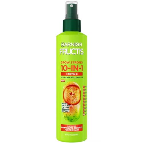Garnier Fructis Grow Strong Thickening 10-in-1 Hair Spray for Fine Hair - 8.1 fl oz