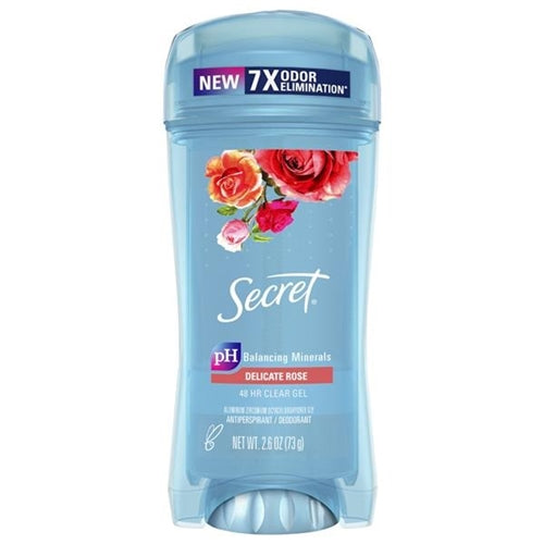 Secret Scent Expressions Antiperspirant and Deodorant Clear Gel, Delicate Rose 2.6oz