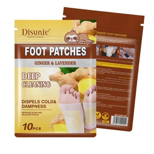 Disunie Ginger & Lavender Foot Patches, 10 Patches