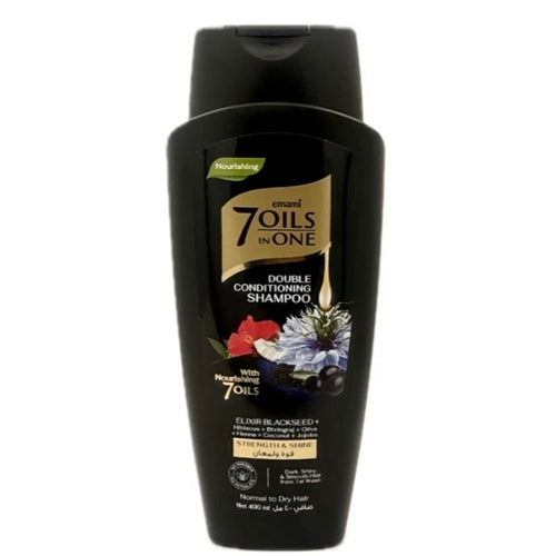 Emami 7 Oils In One Strength & Shine Double Conditioning Shampoo, Elixir Black Seed - 400ml