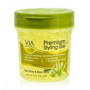 Via Premium Hair Gel Olive Oil & Aloe Vera 8 fl oz